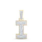 5/8CTW-DIA P1 INITIAL "I" MENS PENDANT